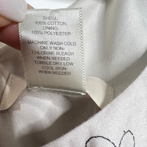 Loft Dress Womens 2 Blue Green Floral Knee Length A-Line Career Wedding Guest - Picture 6 of 10